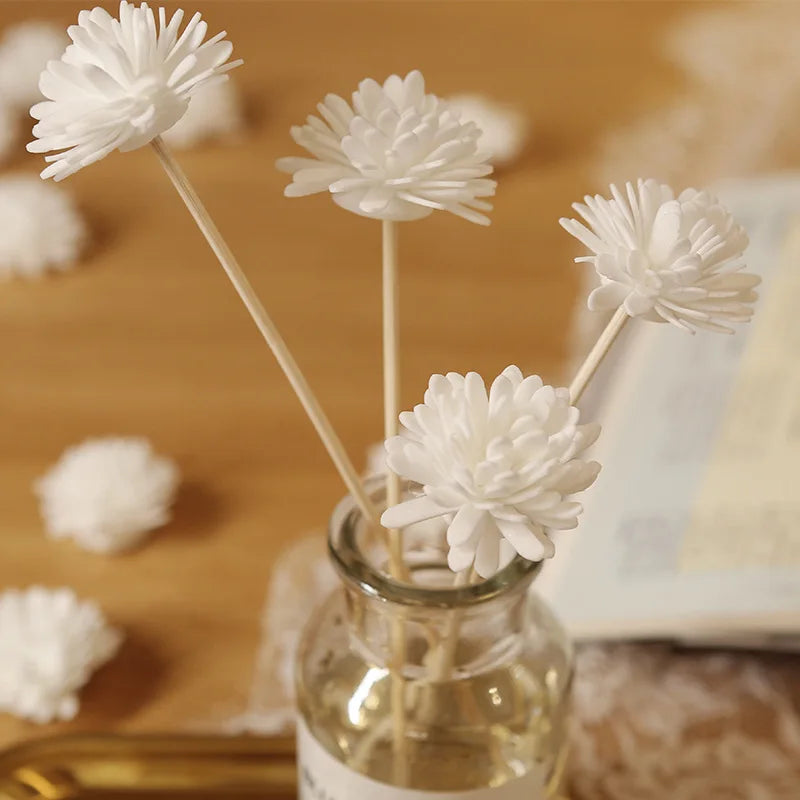 Rattan Reed Diffuser Sticks - 6/9 Piece Artificial Flower Refill Set
