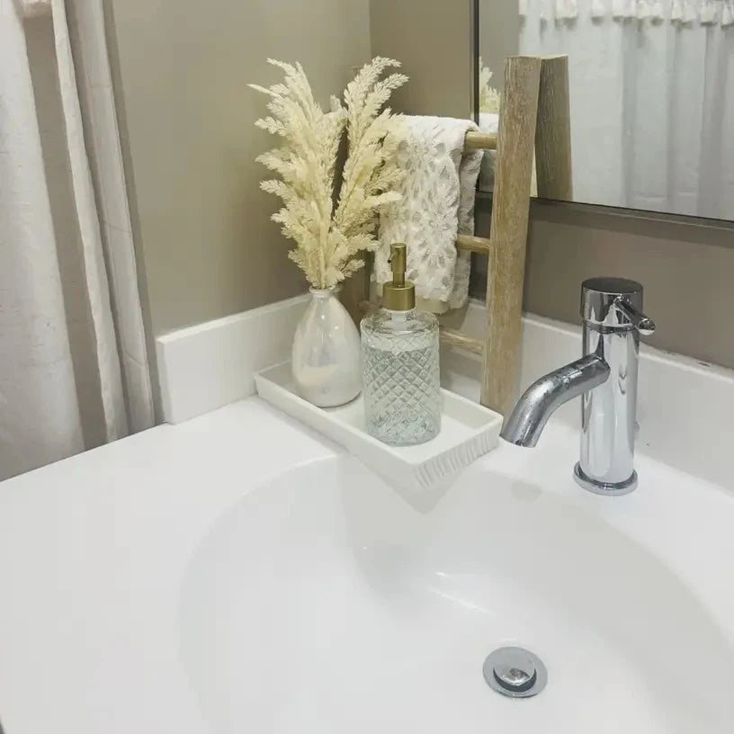 Wooden Ladder Towel Rack - Decorative Staircase for Kitchen & Bathroom