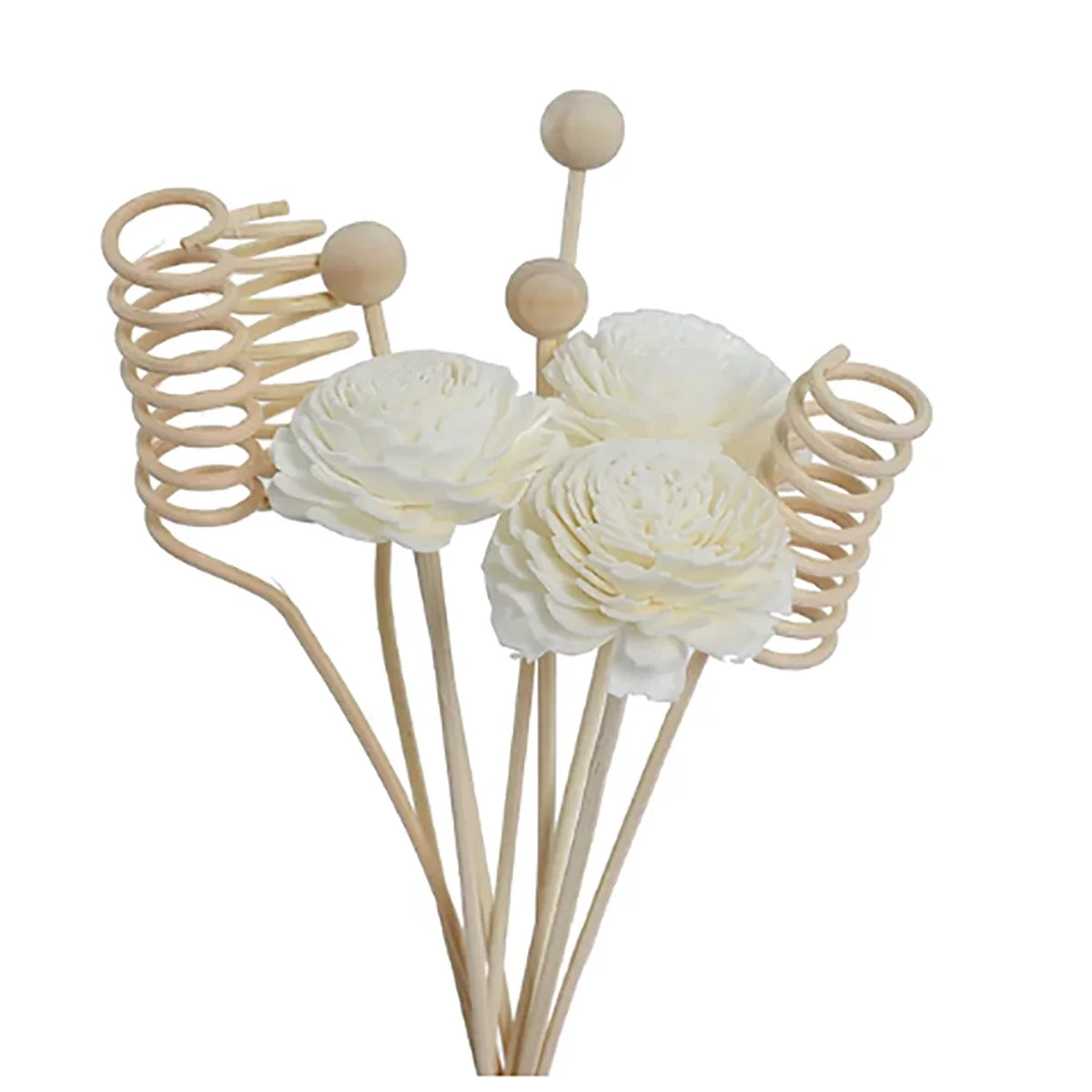 Rattan Reed Diffuser Sticks - 6/9 Piece Artificial Flower Refill Set