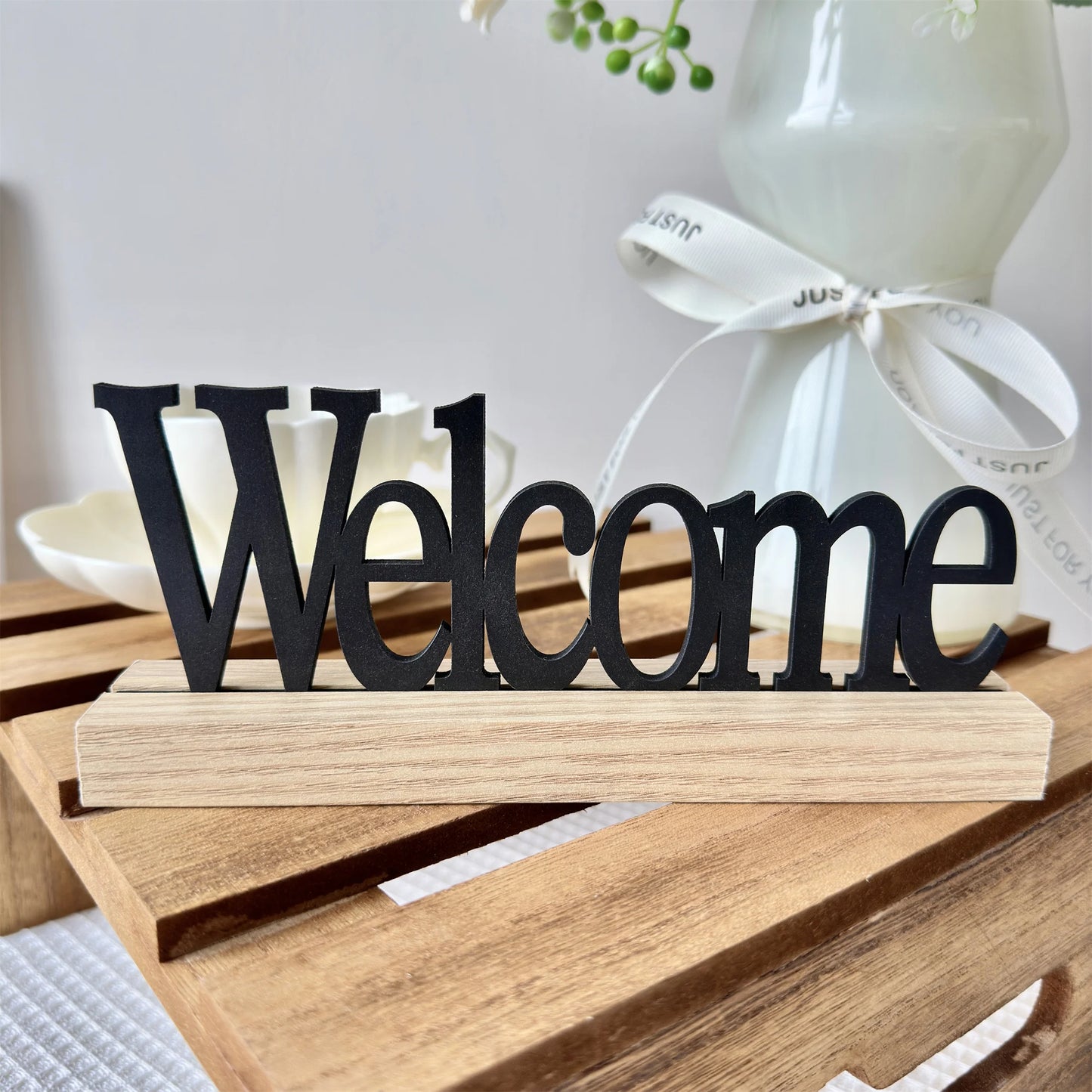 Wooden Inspirational Sign - Farmhouse Table & Shelf Decor