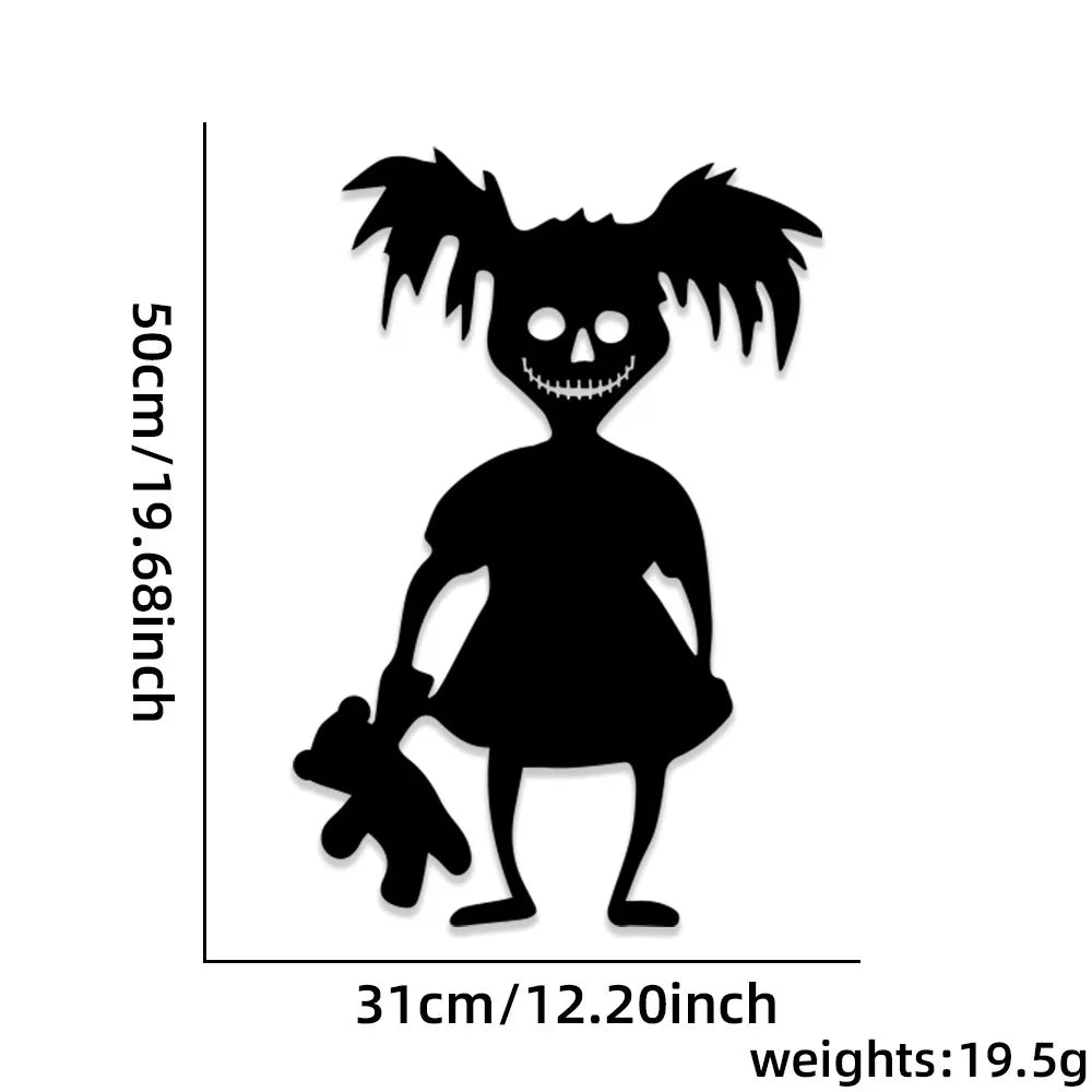 Halloween Window Stickers - Spooky Door & Glass Decals Set