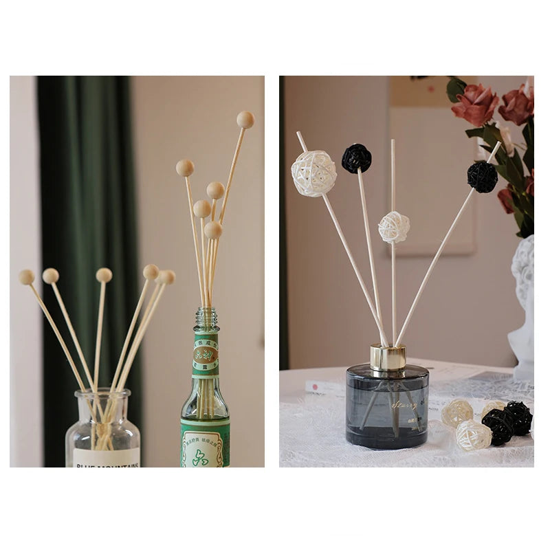 Rattan Reed Diffuser Sticks - 6/9 Piece Artificial Flower Refill Set