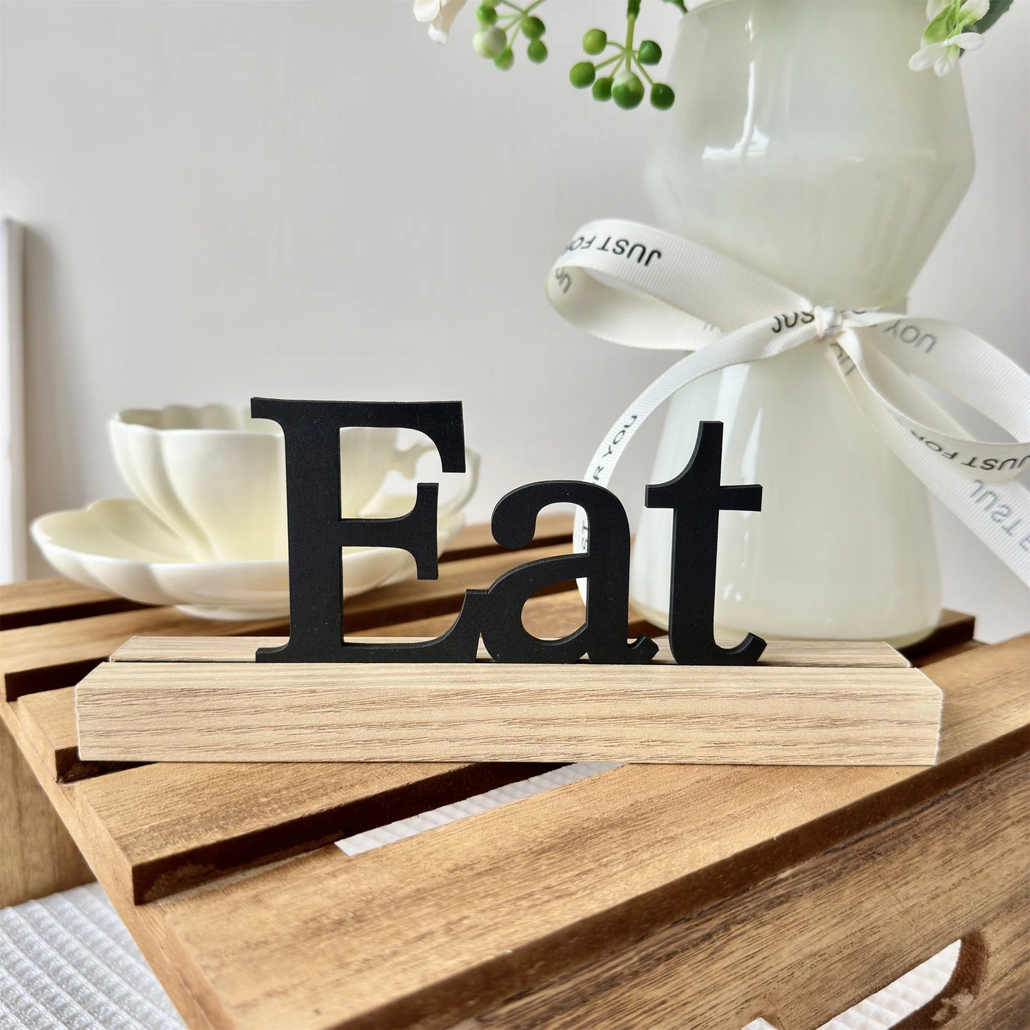 Wooden Inspirational Sign - Farmhouse Table & Shelf Decor