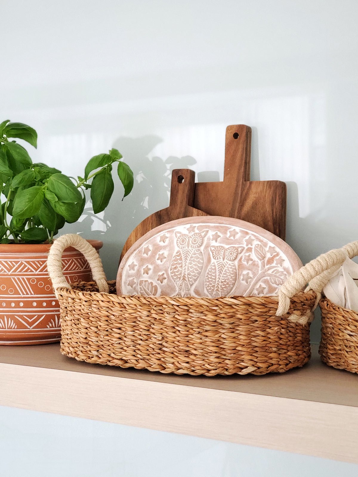 Bread Warmer & Basket - Owl Oval - HavenlyCo