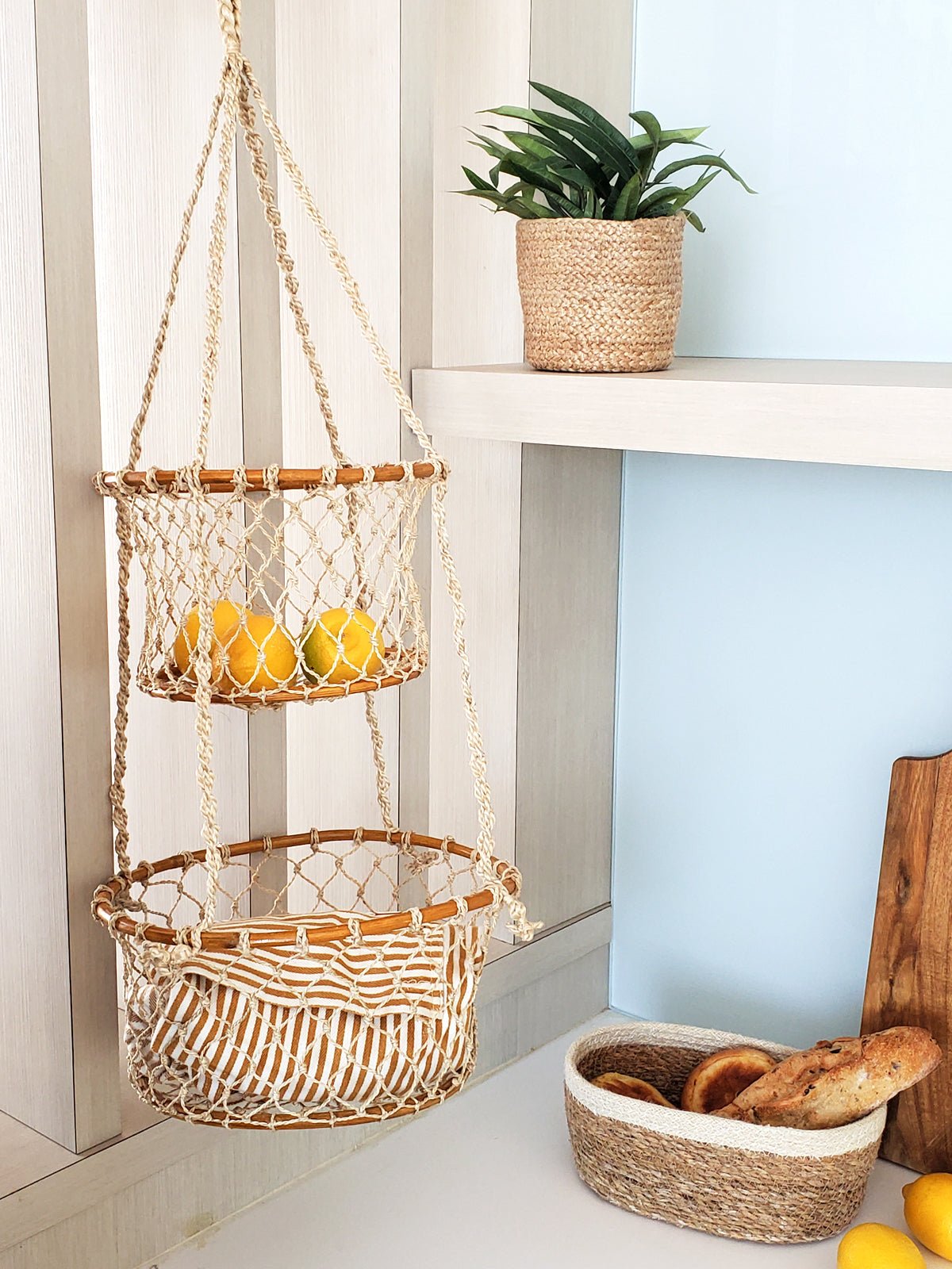 Jhuri Double Hanging Basket - HavenlyCo