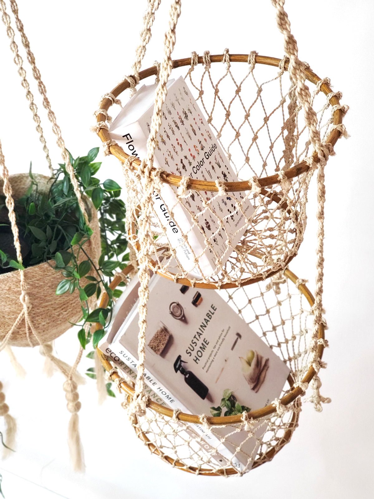 Jhuri Double Hanging Basket - HavenlyCo