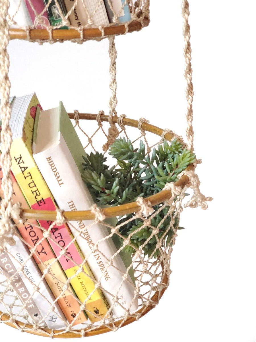 Jhuri Double Hanging Basket - HavenlyCo