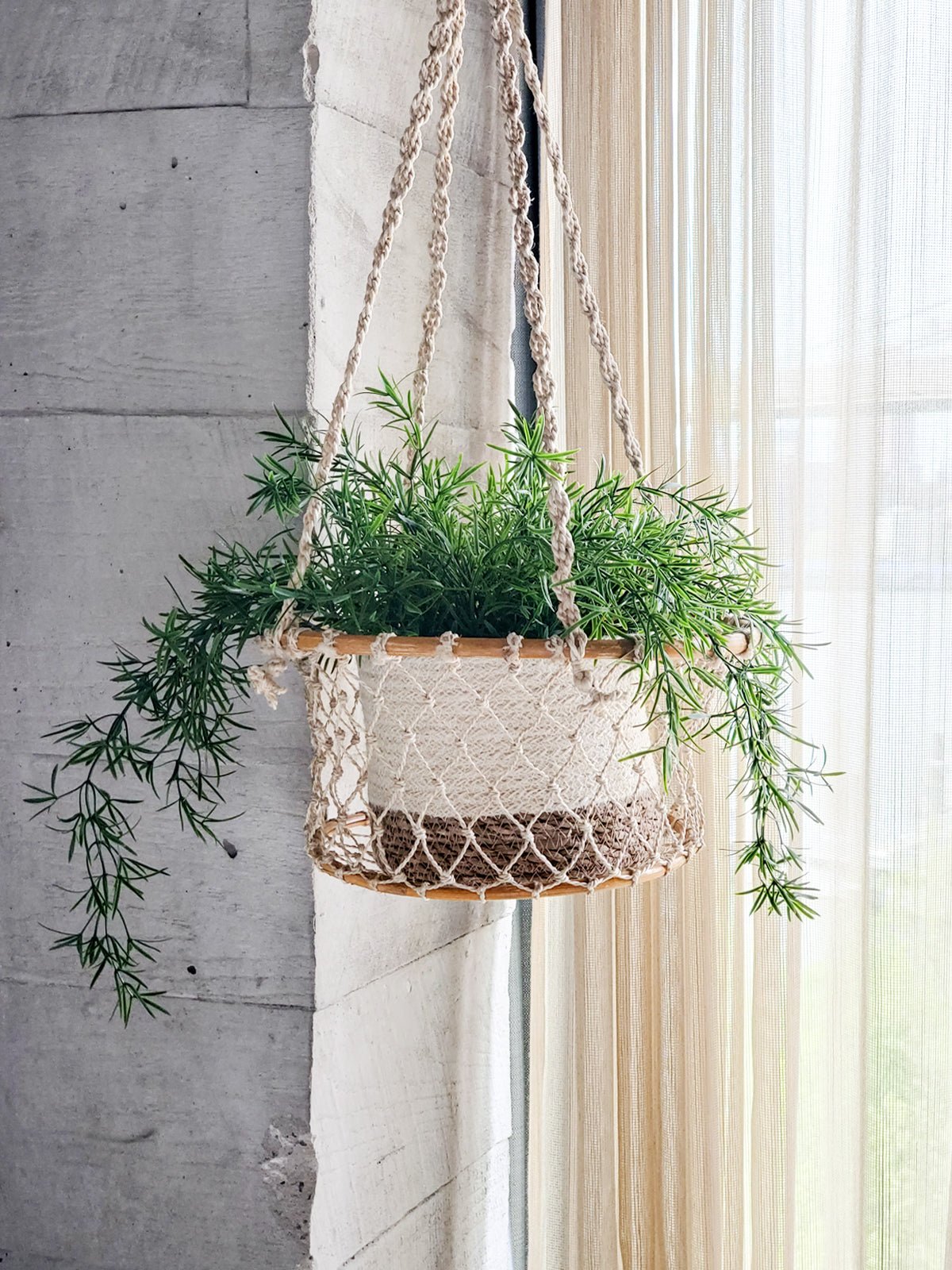 Jhuri Single Hanging Basket - HavenlyCo