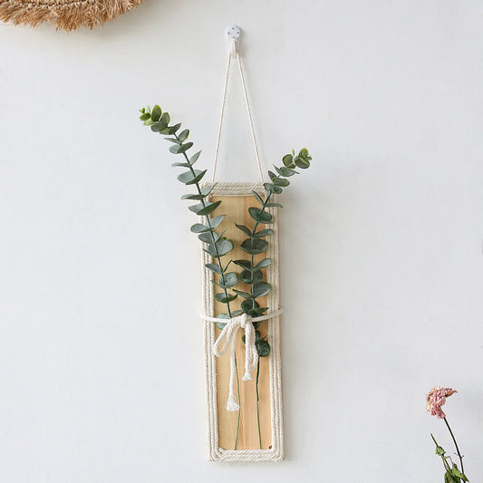 Woven Wall Hanging - Handmade Rope & Wood Decor