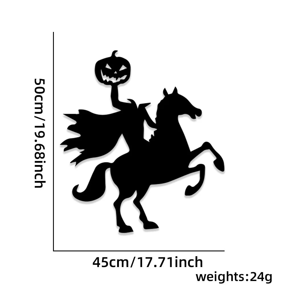 Halloween Window Stickers - Spooky Door & Glass Decals Set