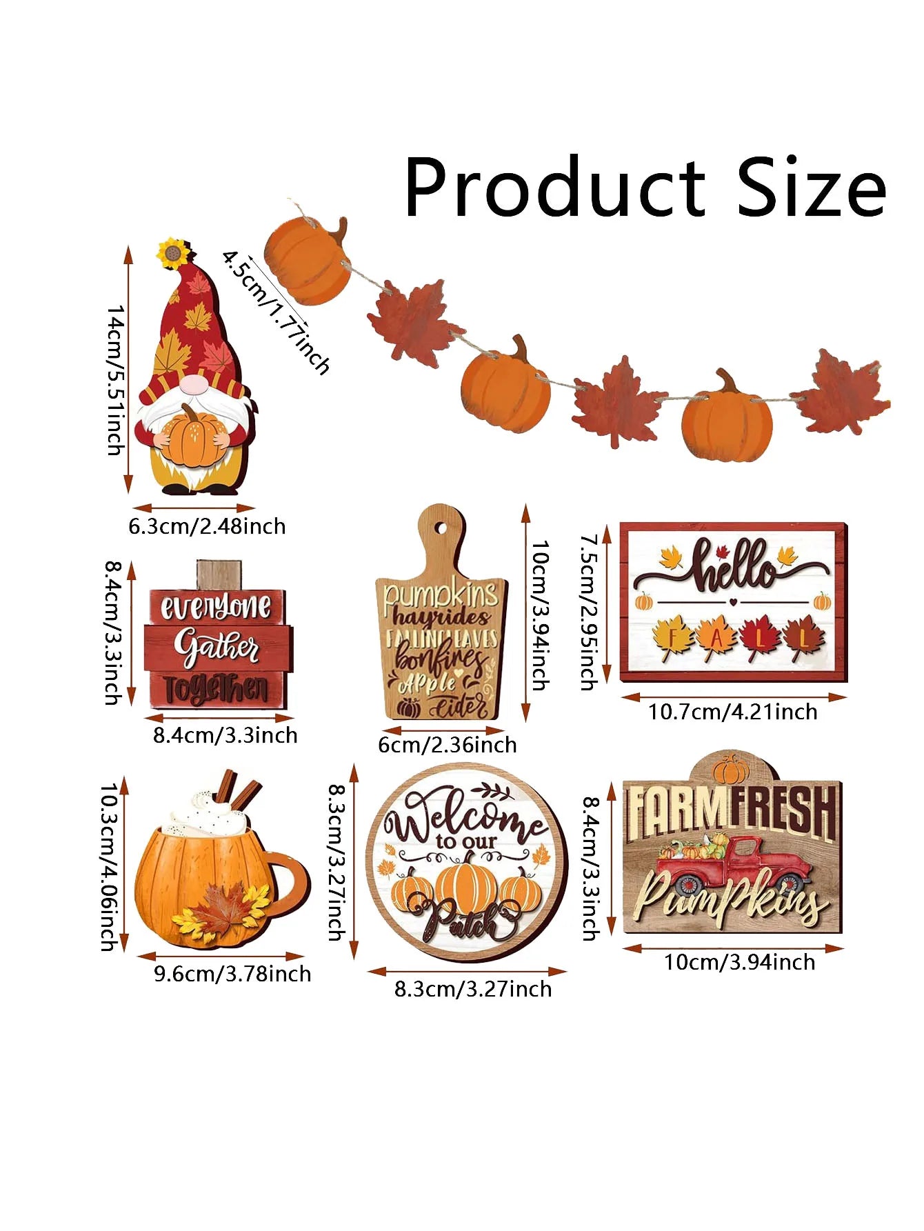 Farmhouse Fall Harvest Tiered Tray Decor Set