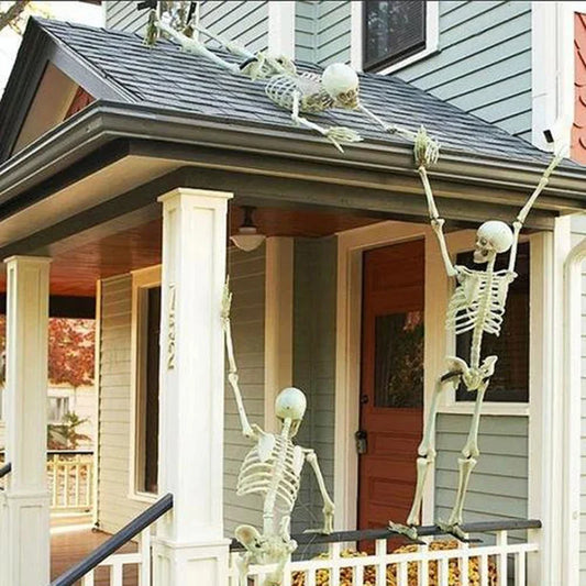 Life-Size Movable Skeleton - Halloween Haunted House Prop Decoration