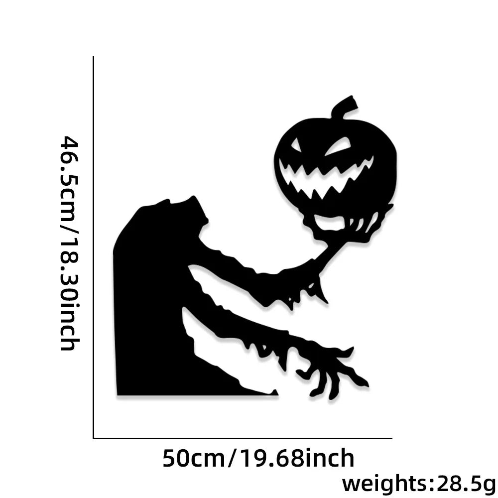 Halloween Window Stickers - Spooky Door & Glass Decals Set