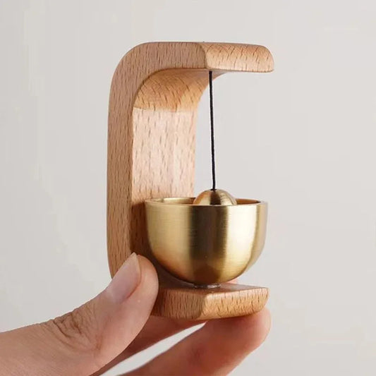 Wooden Wind Chimes Doorbell - Decorative Entrance Bell for Home