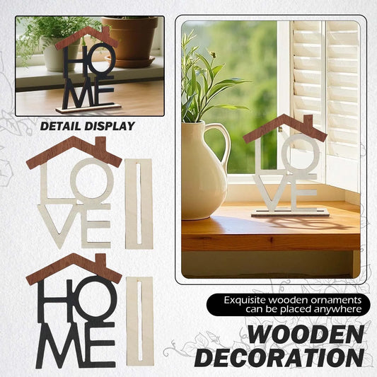 Wooden Letter Sign - Inspirational Home Decor for Shelves & Tables