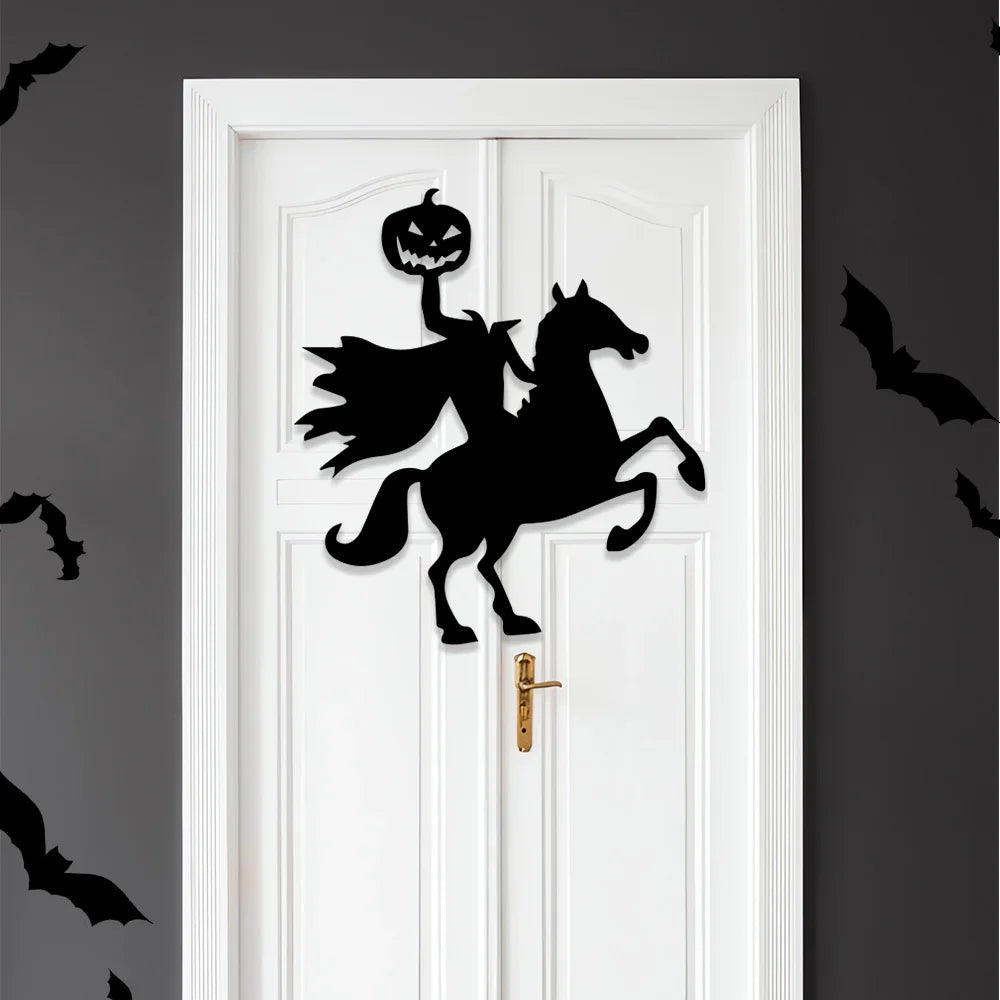 Halloween Window Stickers - Spooky Door & Glass Decals Set