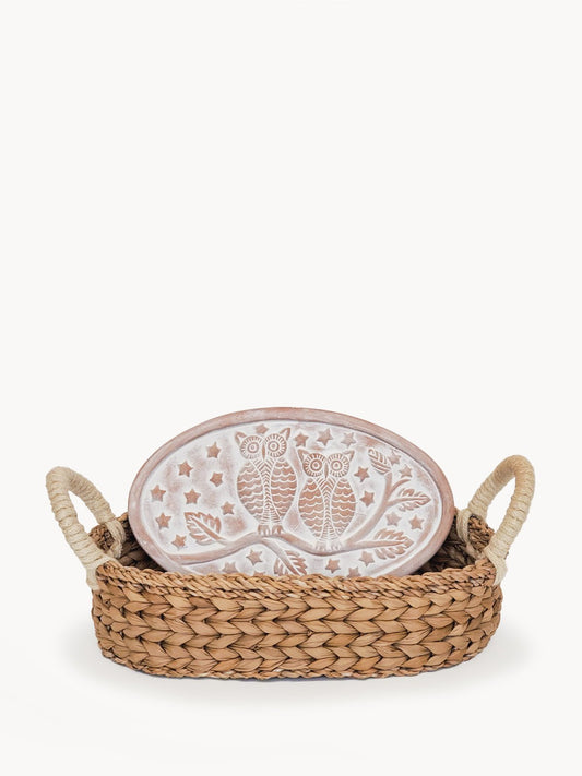 Bread Warmer & Basket - Owl Oval - HavenlyCo
