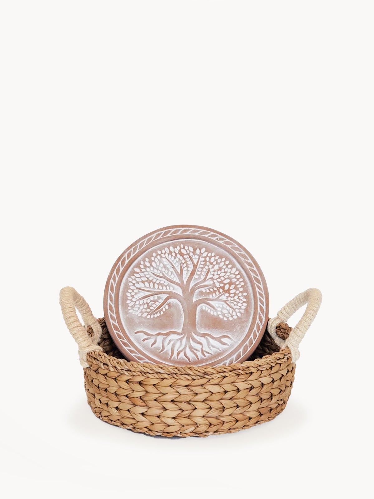Bread Warmer & Basket - Tree of Life Round - HavenlyCo
