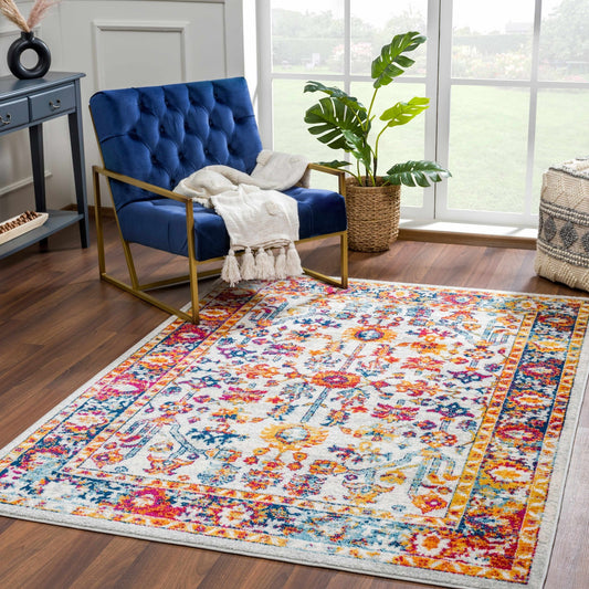 Istanbul Vintage Orange Area Carpet - Clearance - HavenlyCo