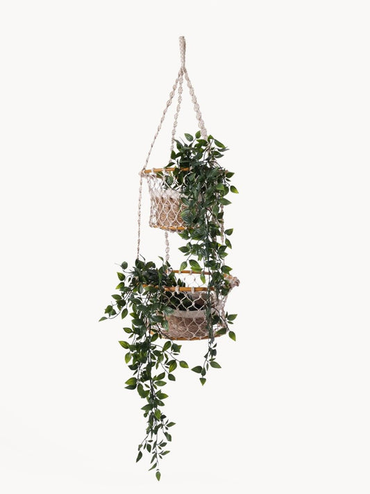 Jhuri Double Hanging Basket - HavenlyCo