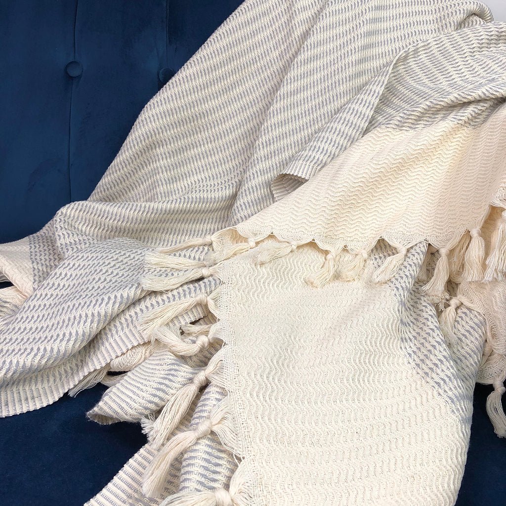 Plush Wavy Turkish Throw - HavenlyCo