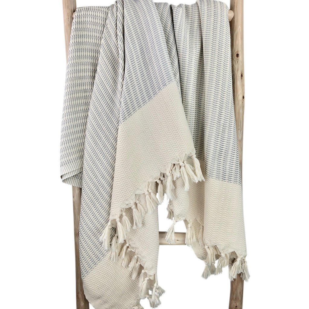 Plush Wavy Turkish Throw - HavenlyCo