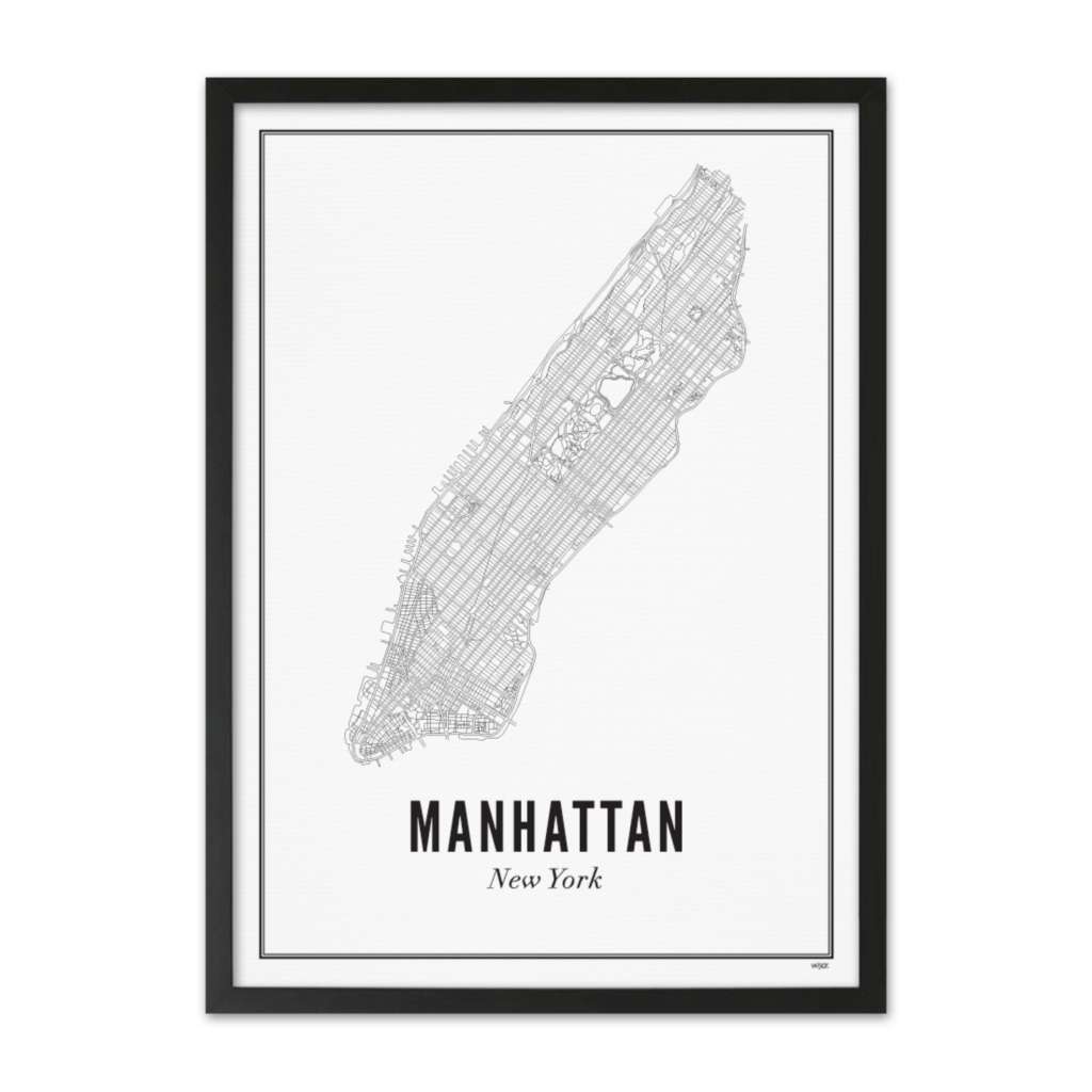 PRINT OF NEW YORK - MANHATTAN - HavenlyCo