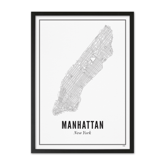PRINT OF NEW YORK - MANHATTAN - HavenlyCo